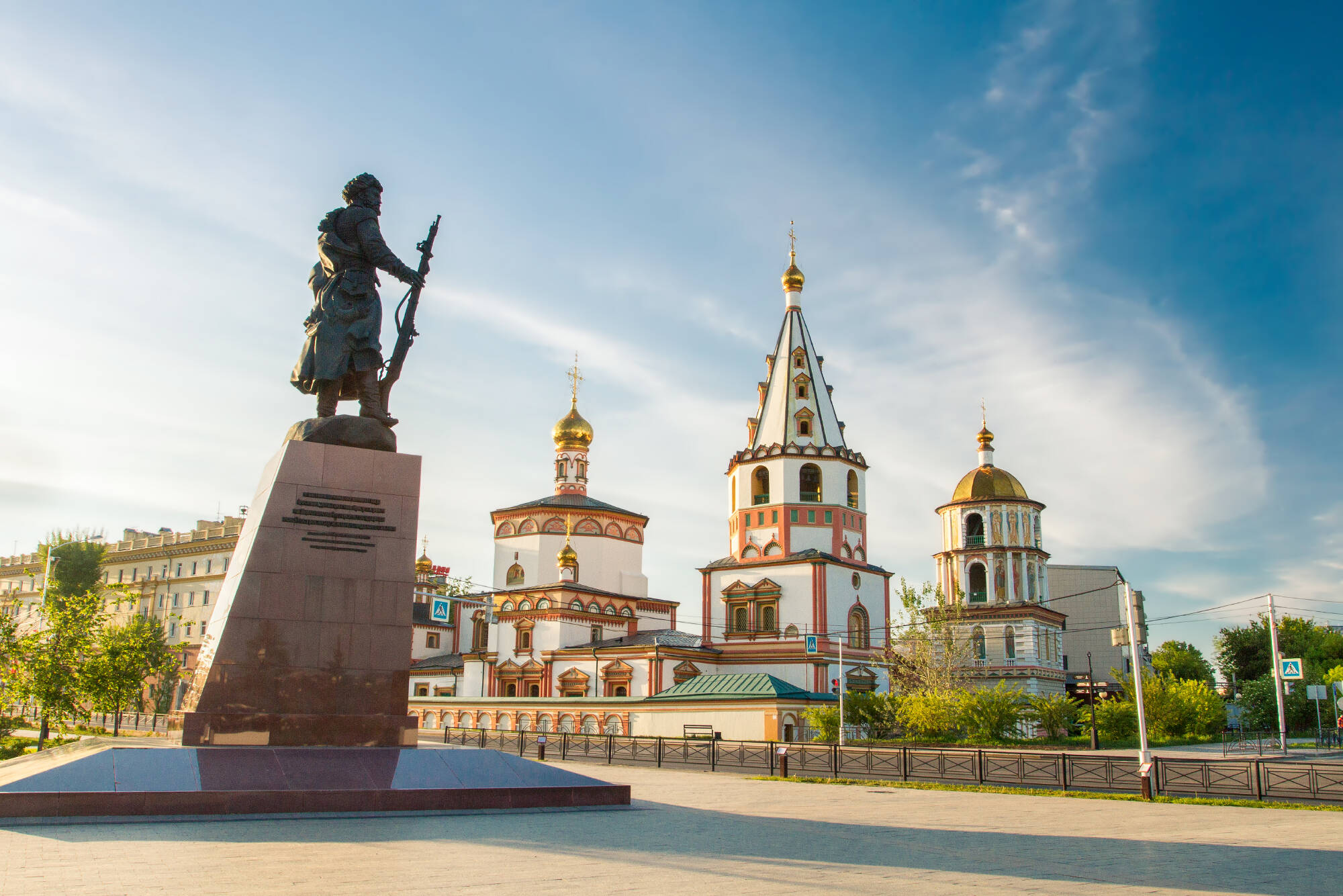 Kirche in der Stadt Irkutsk